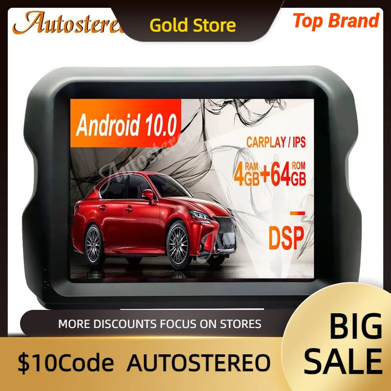 8.4 INCH Android 15 Carplay Car GPS Player Navigation For Jeep Wrangler 2018-2023 Multimed