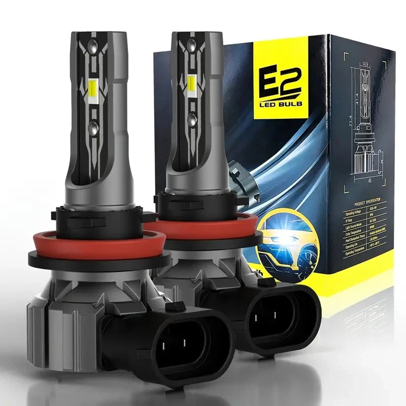 2x H11 H8 Led Fog Lights Canbus H16 H9 Car Bulb Lamp 12v 55w For Renault Megane 3 2 4 Scen