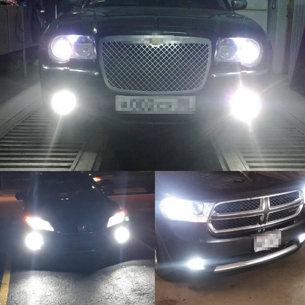 2x Canbus H7 H11 H8 H9 LED Fog Light Bulbs H10 H16 5202 9006 HB4 9005 HB3 LED CSP 3570 Car