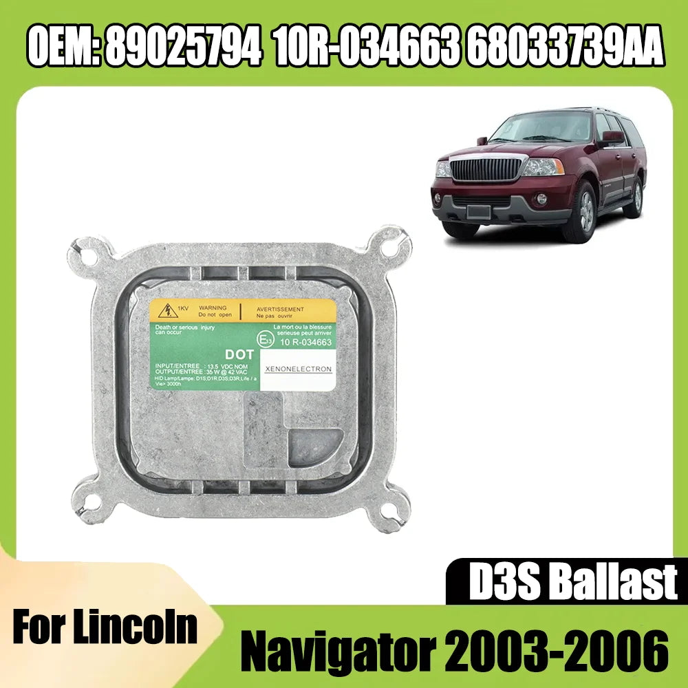 OEM 89025794 10R-034663 68033739AA HID Xenon Headlight Ballast D3S Xenon Ballast Control B