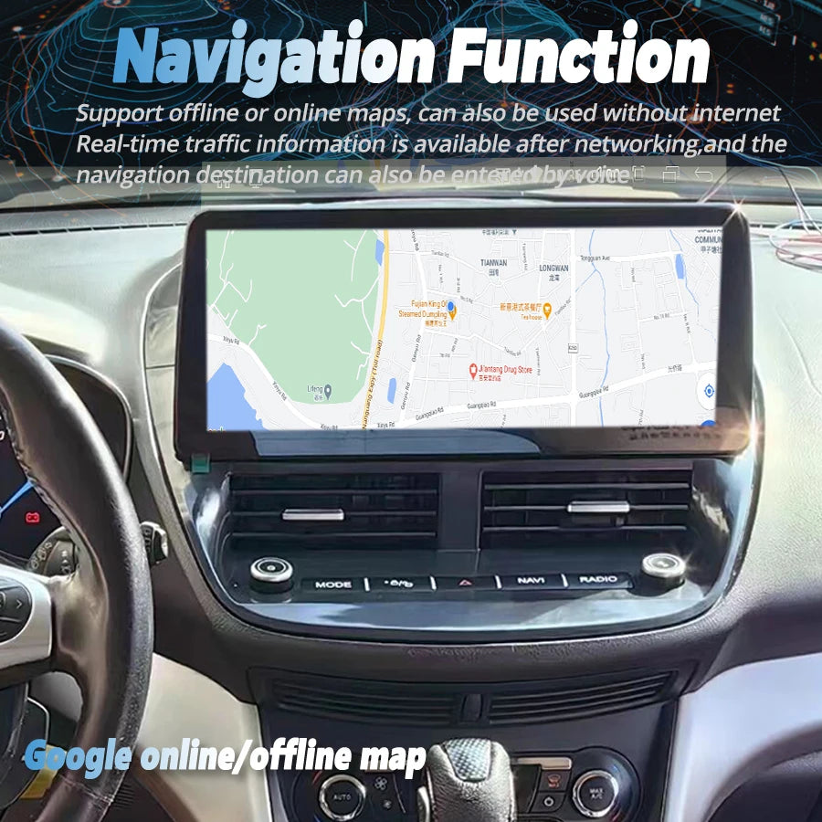 256GB 12.3inch Android Screen For Ford Kuga C-Max C Max Escape 2012-2019 Car Radio Multime