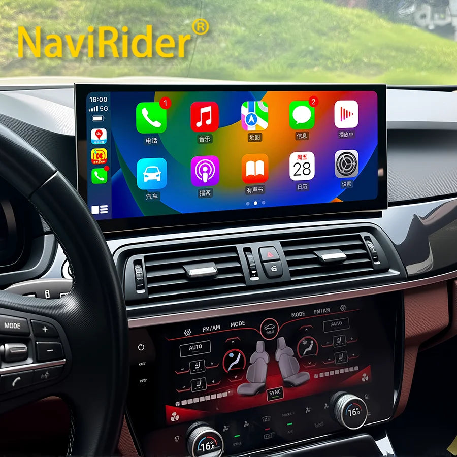 S 15.8'' Wireless Carplay Multimedia Linux Touch Screen For BMW 5 Series F10 F11 2012-2017 | AUTOKITSHOP