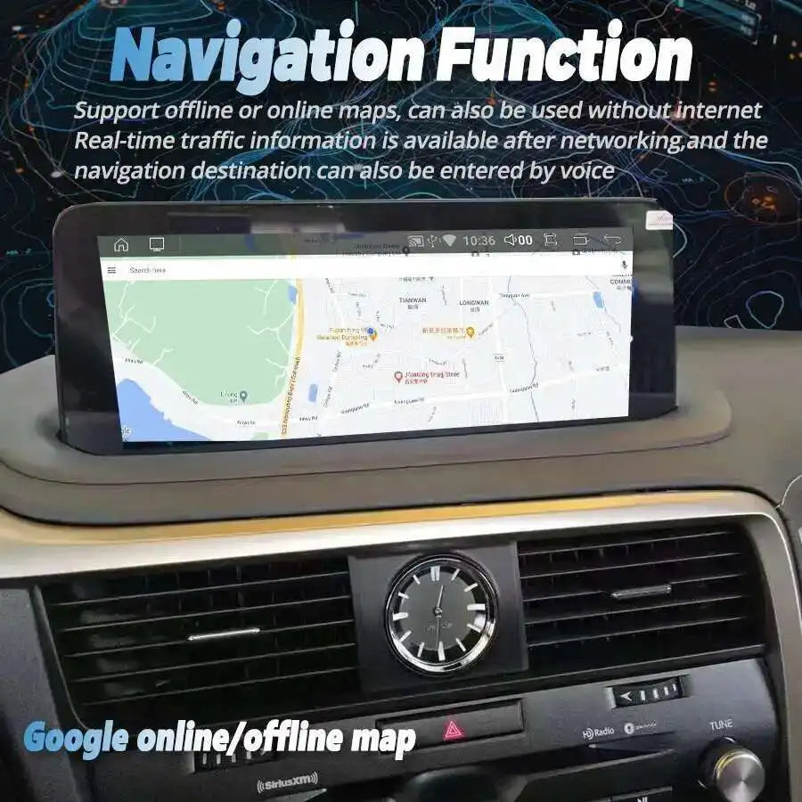 For Lexus RX Lexus Rx300h RX350 RX300 12.3Inch Screen Car Radio Navigation GPS Multimedia