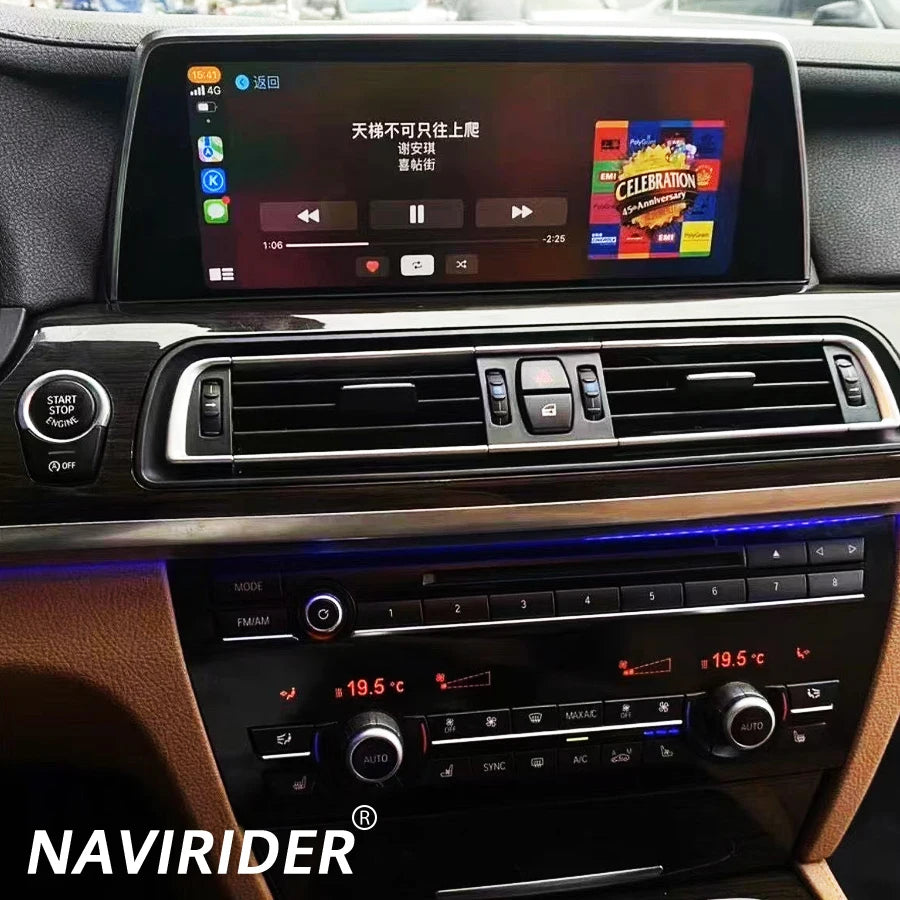 Android 14 Car Multimedia Video Player 12.3inch Radio Screen For Bmw 7 Series F01 F02 F03