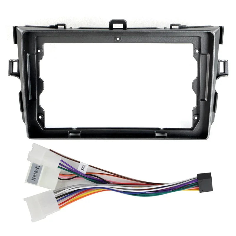 For Toyota Corolla 2006-2013 Car Radio Center Console Matching Panel Kit Frame Harness 9 I | AUTOKITSHOP