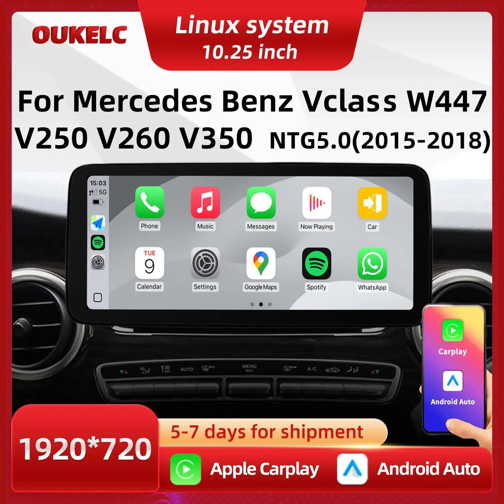 LED Interior Light Kit for Mercedes VClass V250 V350 - Canbus Error-Free Interior Bulbs