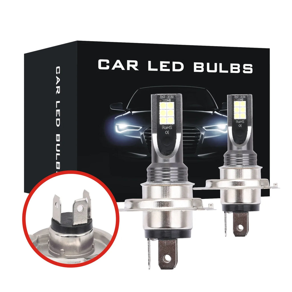 2Pcs LED H4 H7 H11 Car Headlight  H8 H9 H10 H1 H3 Car Fog Light Bulbs 9005 9006 Auto Driving Running Lamps 12000LM 80W 12V 24V