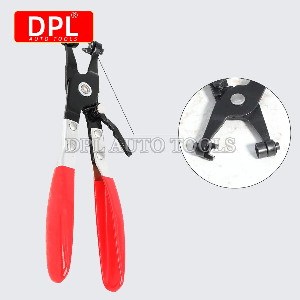 Wire Long Reach Flexible Hose Clamp Pliers Set Fuel Oil Water Hose Tools 9pcs - Automotive LED Light