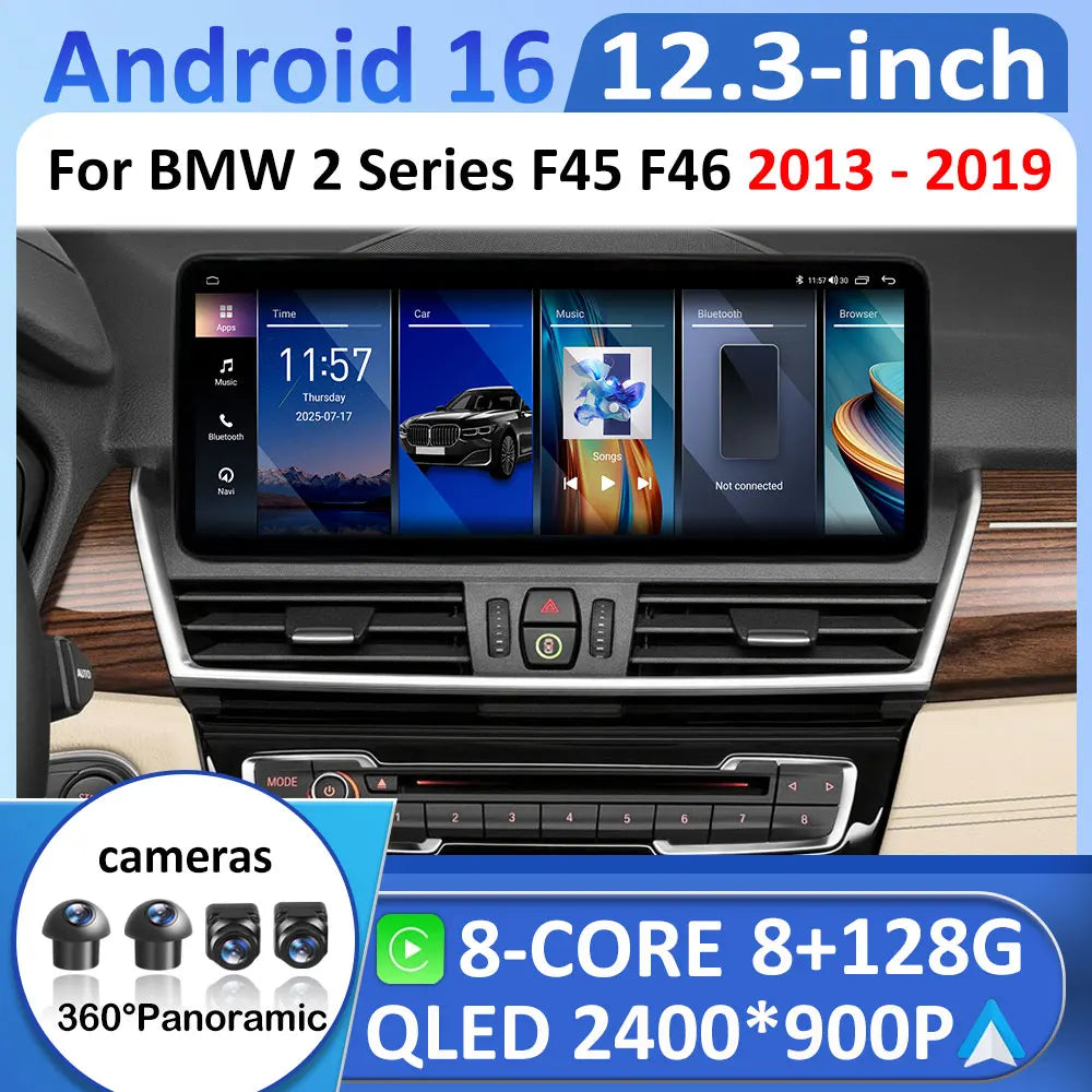 10.33 / 12.3'' Android 16 Car Radio for BMW 2 Series F45 F46 2013 2014 - 2019 Wireless Car | AUTOKITSHOP