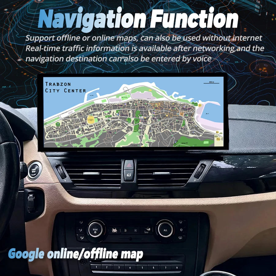 15.8inch Android For BMW X1 E84 2009-2015 Car Stereo Radio Multimedia Screen Player GPS Na