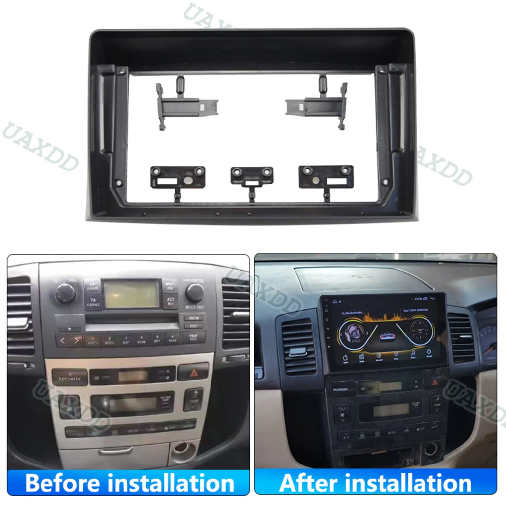 For 2001-2007 TOYOTA COROLLA SPACIO 9INCH RHD Car Fascias Panel frame plastic accessories