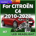 LED Headlight 30000LM Low Beam High Bright For CITROËN C4 2010 2011 2012 2013 2014 2015 20