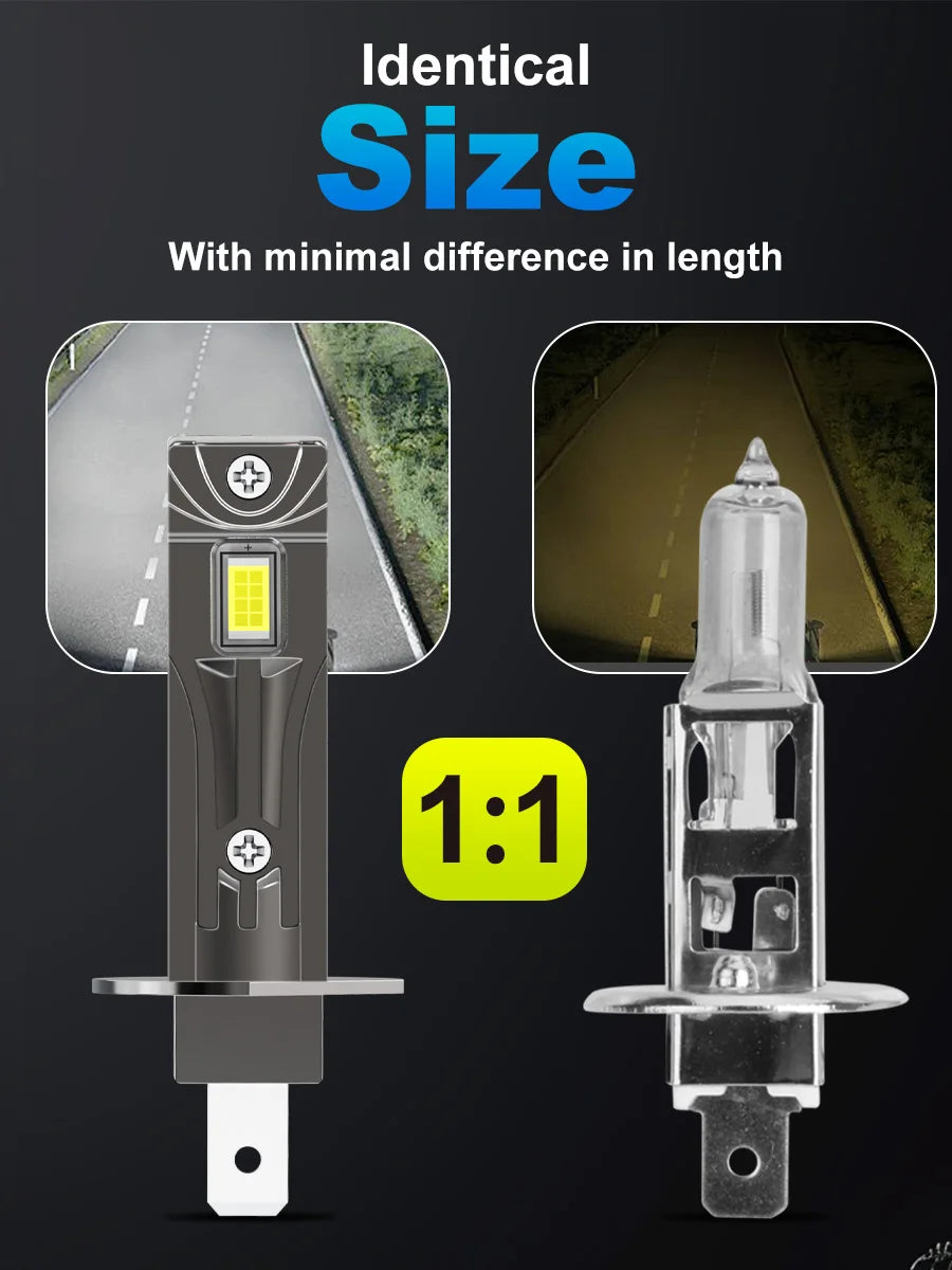 XSTORM H1 LED Headlight Bulb100W 40000LM LED H1 Lights Canbus CSP Auto Diode Fog Lamps Car