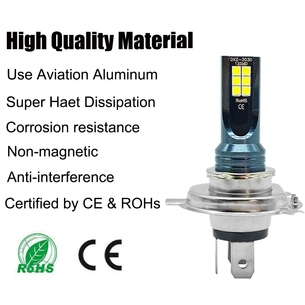 H4 H7 LED Light H11 H8 H9 H16JP H1 H3 LED Bulb 9005 Hb3 9006 Hb4 Car Fog Light Super Brigh