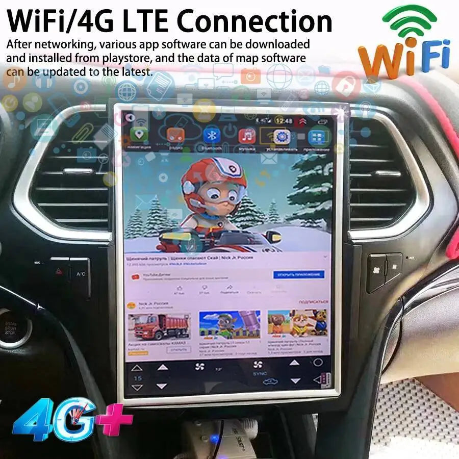 2din Android 15 Multimedia Video Player For GAC Trumpchi GS4 2010-2017 Vertical 12.1'' Scr