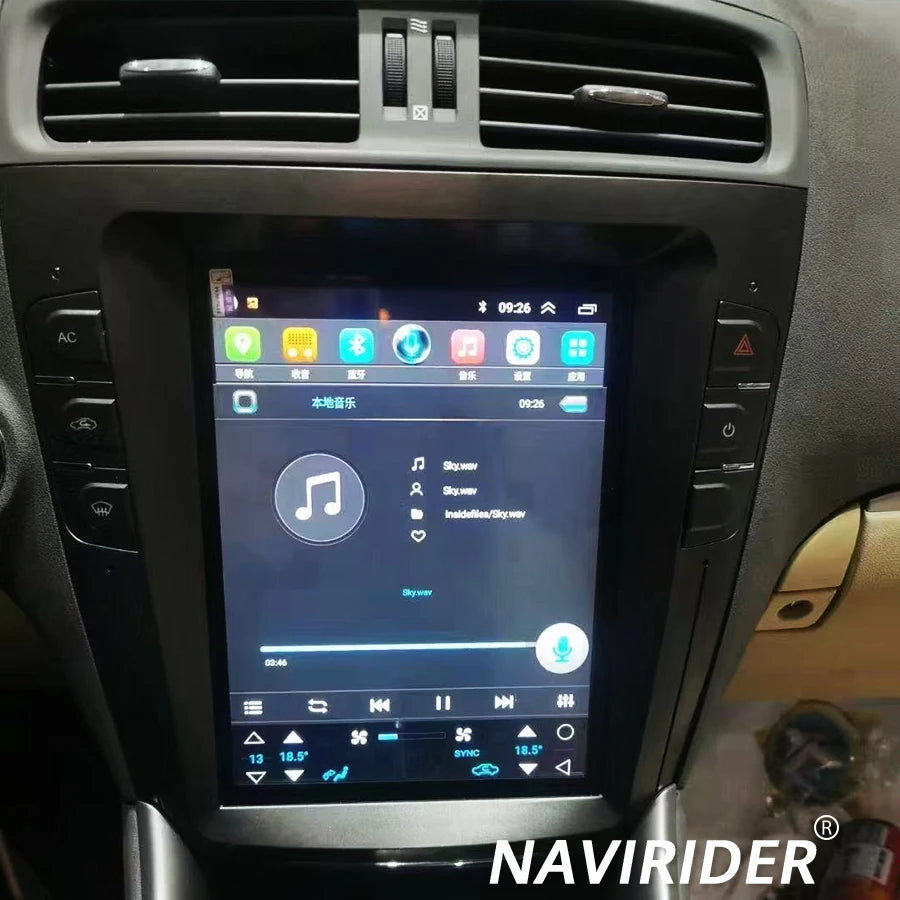 Vertical Screen 128GB Multimedia Video Player For Lexus IS250 Is200 2011 2009 2010 IS220 C