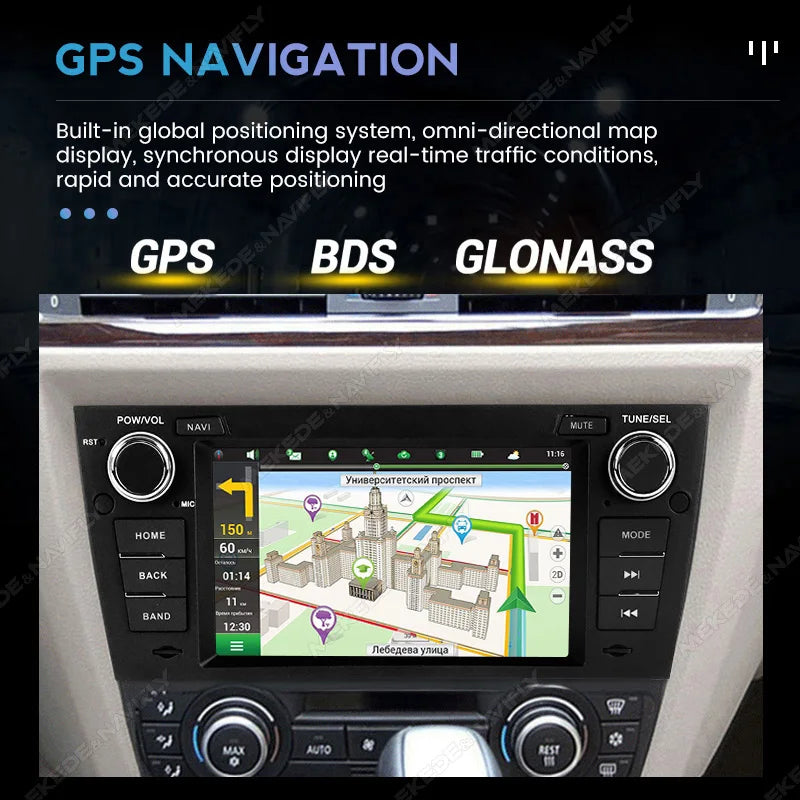Wireless CarPlay Android Auto Multimedia Display Screen For BMW E90 E91 E92 E93 2006-2012