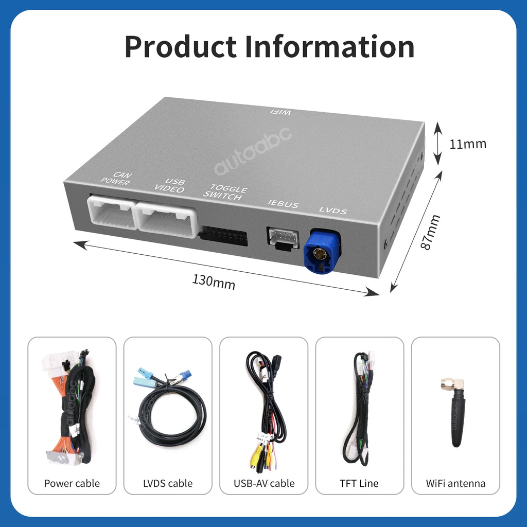 Wireless CarPlay Android Auto Retrofit Kit For Toyota Land Cruiser LC200 2013-2015 with Ai | AUTOKITSHOP