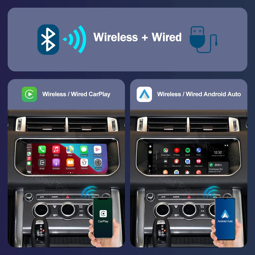 Wireless Carplay For Land Rover/Jaguar/Range Rover/Evoque/Discovery Harman 2016-2018 Andro