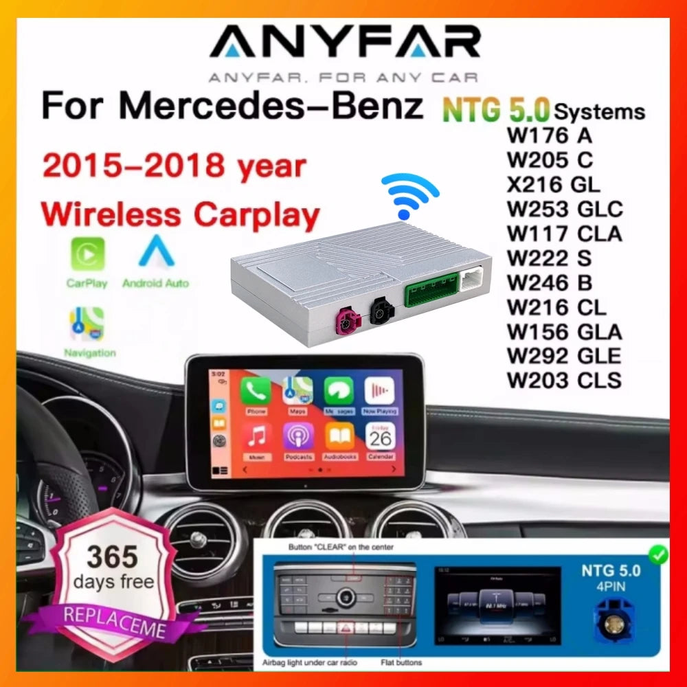 Wireless CarPlay Android Auto Decoder Box CarPlay Interface For Mercedes Benz GLE GLS CLS  | AUTOKITSHOP