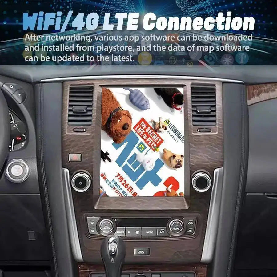 12.1'' Vertical Screen For Infiniti Qx80 For Nissan Patrol Y61 Y62 2016 GPS Navi Carplay A