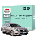 23-Piece LED Interior Light Kit for Mercedes Benz CLS Class X218 Shooting Brake 2012-2017 - Canbus Dome Map Door Trun...