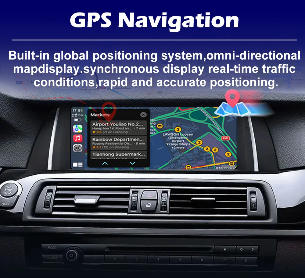 Carplay For BMW 5 Series F10 F11 2011-2017 Android Auto Car Radio Multimedia Video Player