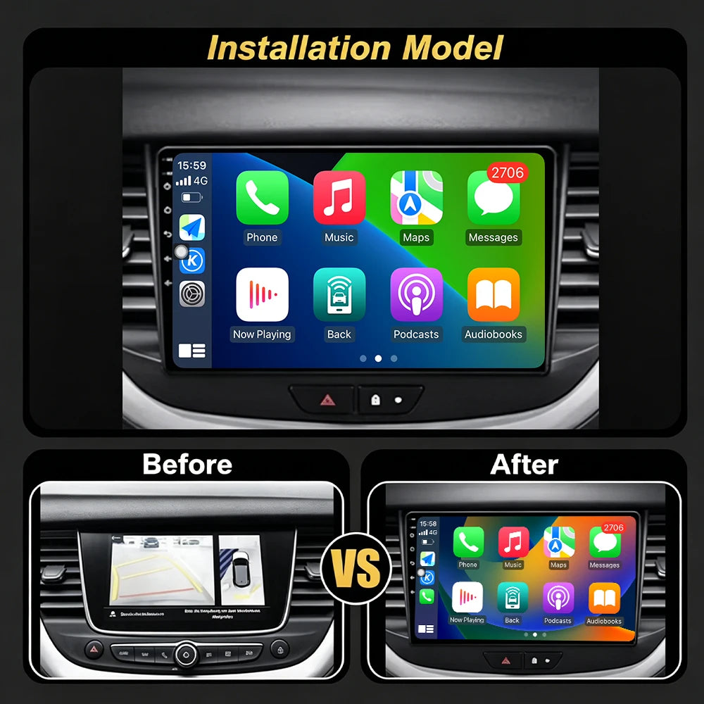 Android OS Auto Radio GPS Navigation For Opel GrandLand X 2016-2020 DSP Car Multimedia Pla