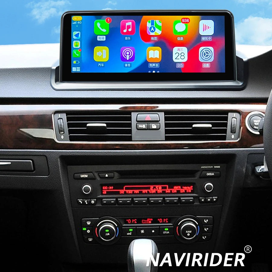 RHD Android 14 Stereo For BMW 3 Series E90 E91 E92 E93 2007-2011 10.25'' Automotic BT Carp