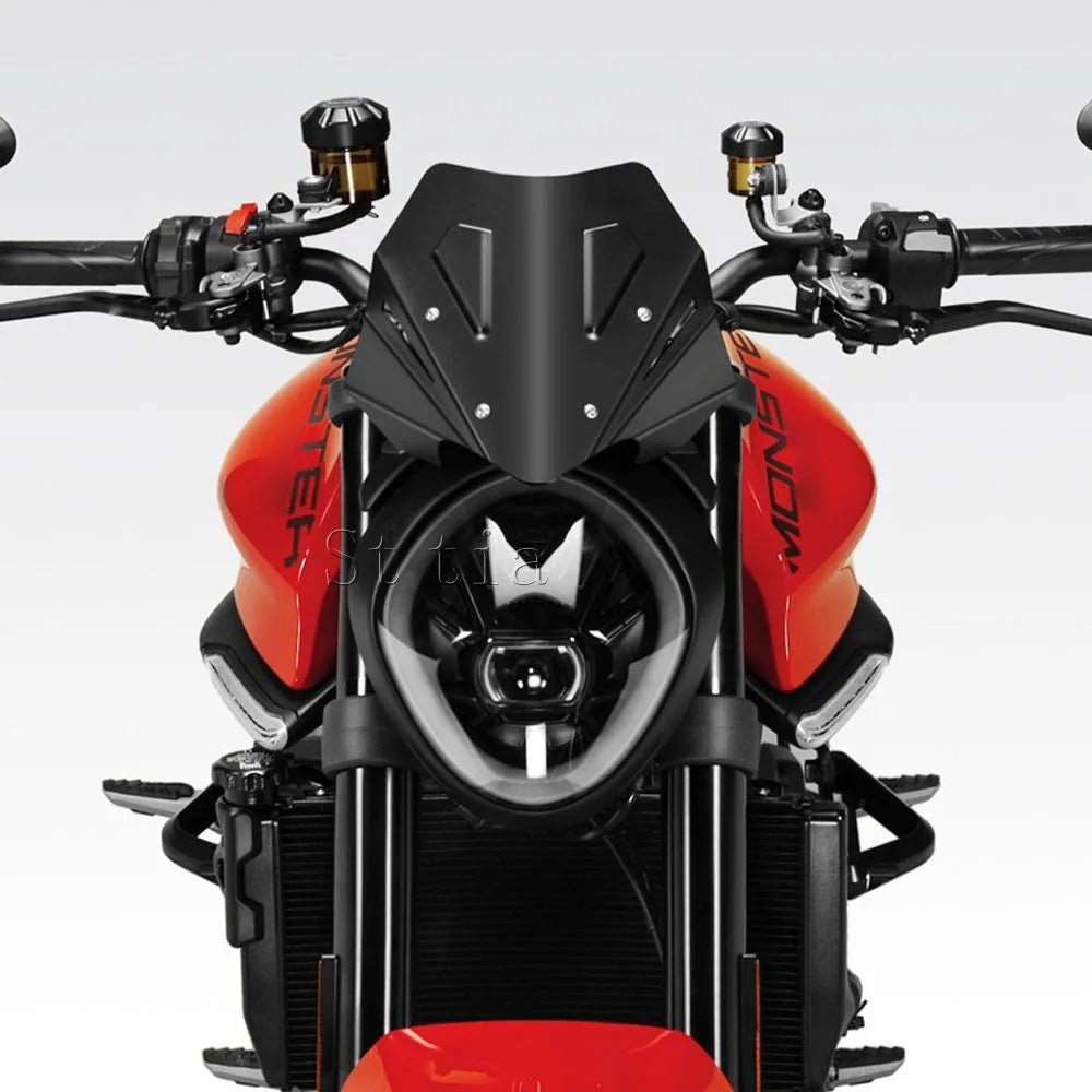 2025 FOR DUCATI MONSTER 937 Plus MONSTER937 2021 2022 2023 2024 Motorcycle Windshield Aluminum W - Automotive LED Light
