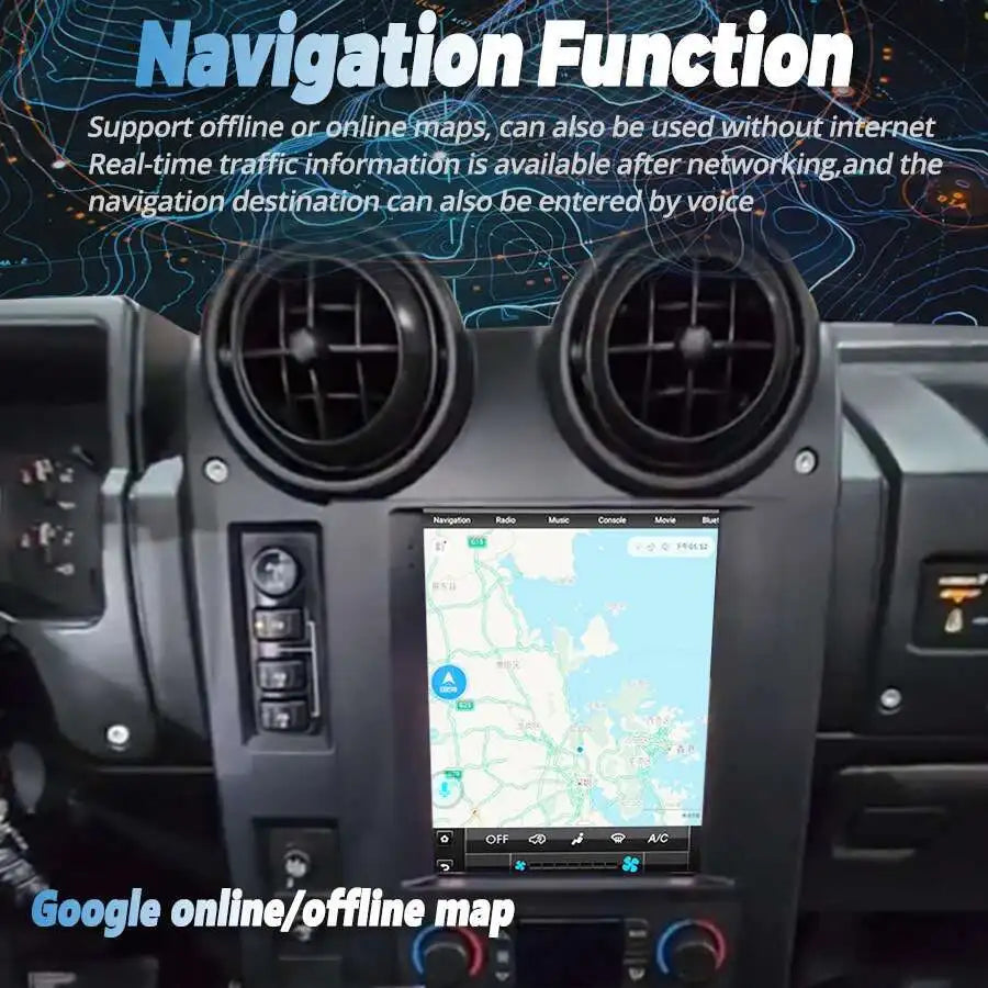 For Hummer H2 2002 - 2009 Multimedia Video Player GPS Navigation Audio Carplay Auto Stereo