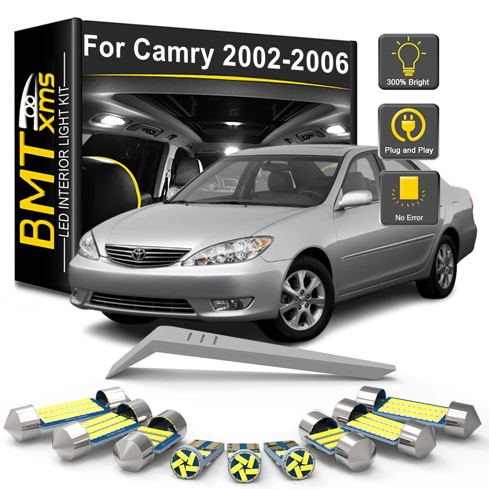 15-Piece LED Interior Light Kit for Toyota Camry 30 Series XV30 - Canbus Error-Free Bulbs | AUTOKITSHOP