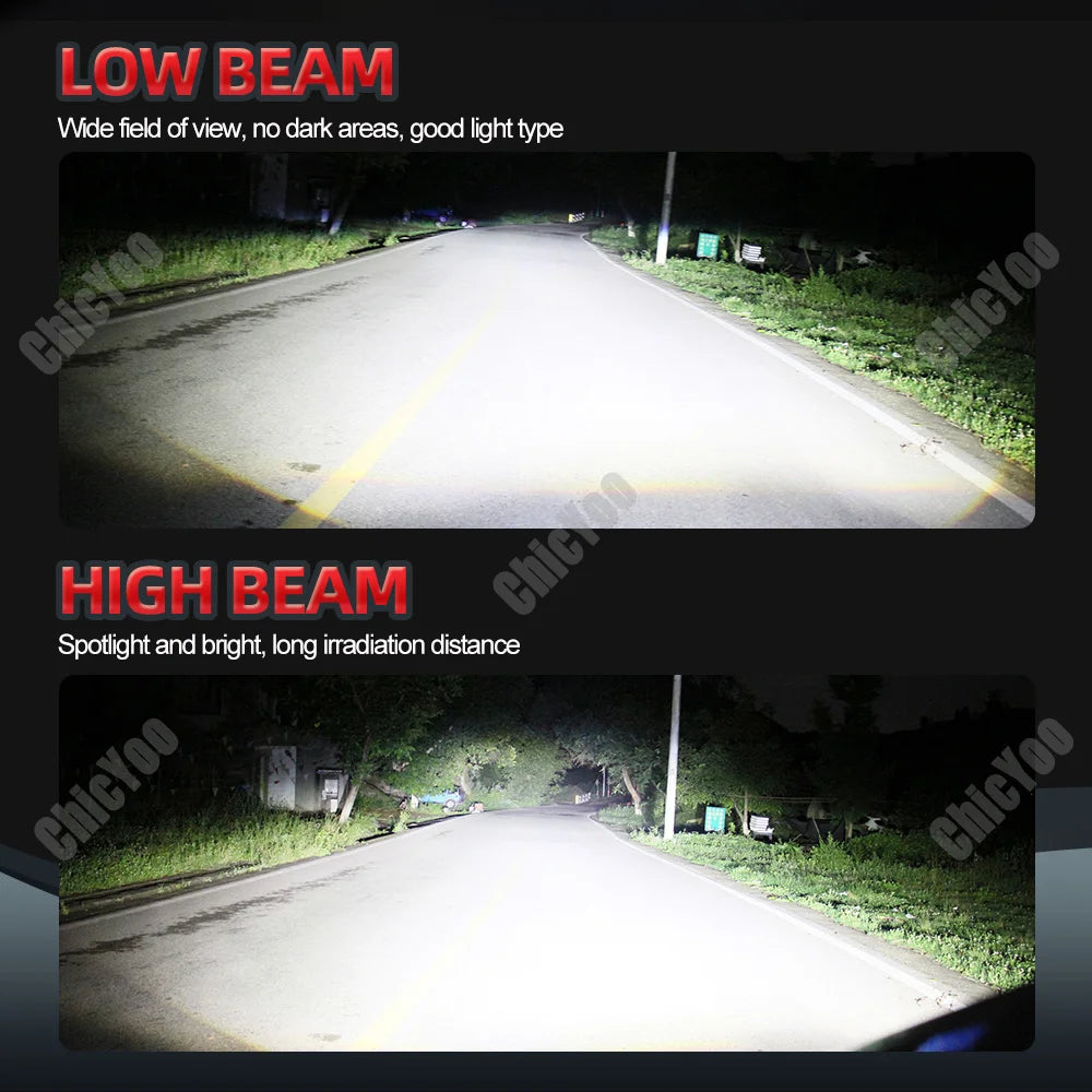 2X 6000K White Auto Headlamps H13 High Low Beam LED Headlights 150W 30000LM 3570 CSP Chips