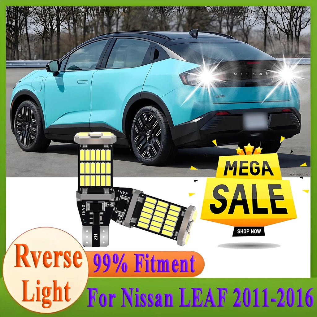 T15 W16W Canbus LED Reverse Light 6000K CSP Chips For Nissan LEAF 2011 2012 2013 2014 2015