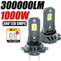 H7 LED Headlight Bulb Mini Wireless 1000W 300000LM 6500K CSP Car Headlamp Auto Diode Lamps