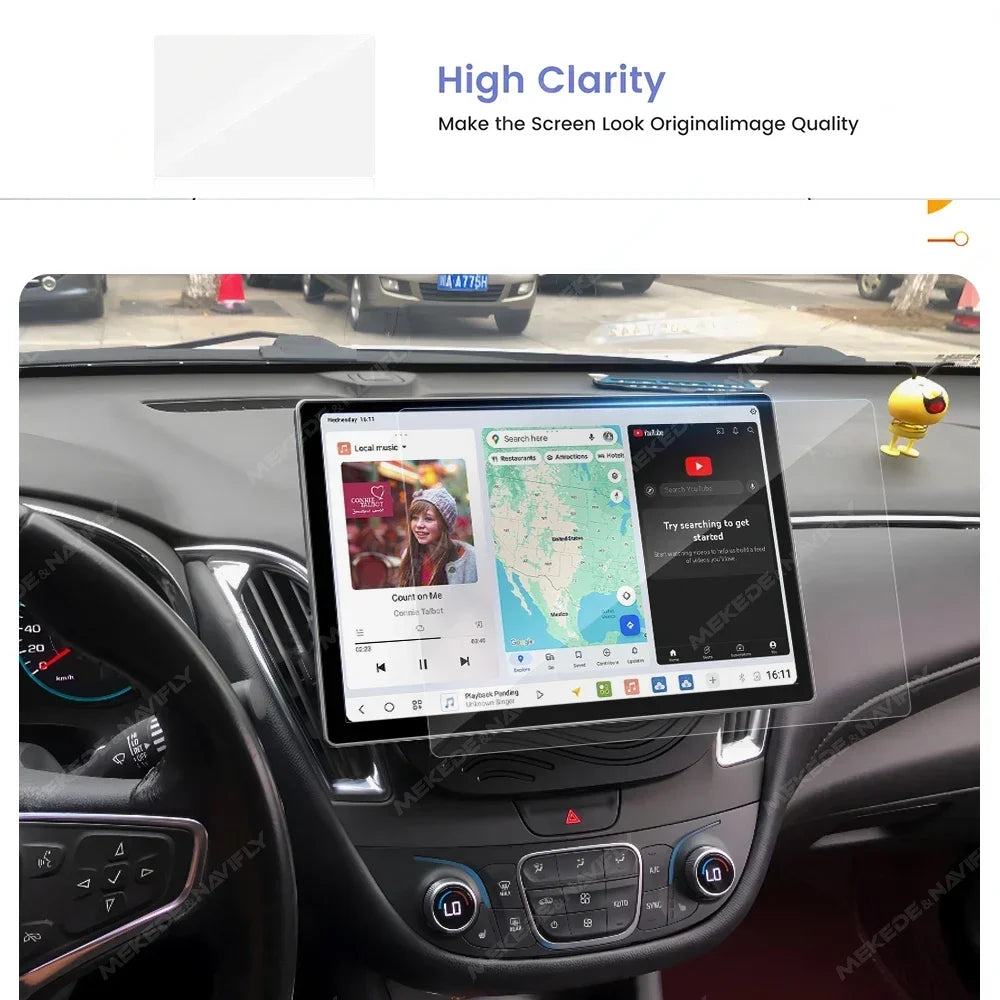 Car Radio Tempered Glass Protector Film for 11.5/13 Inch Touch Screen Multimedia Player Di | AUTOKITSHOP