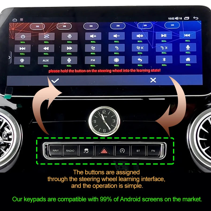 OEM Style Control Panel Emergency Light Button Console Button For Benz Vito W447 2014-2021 | AUTOKITSHOP