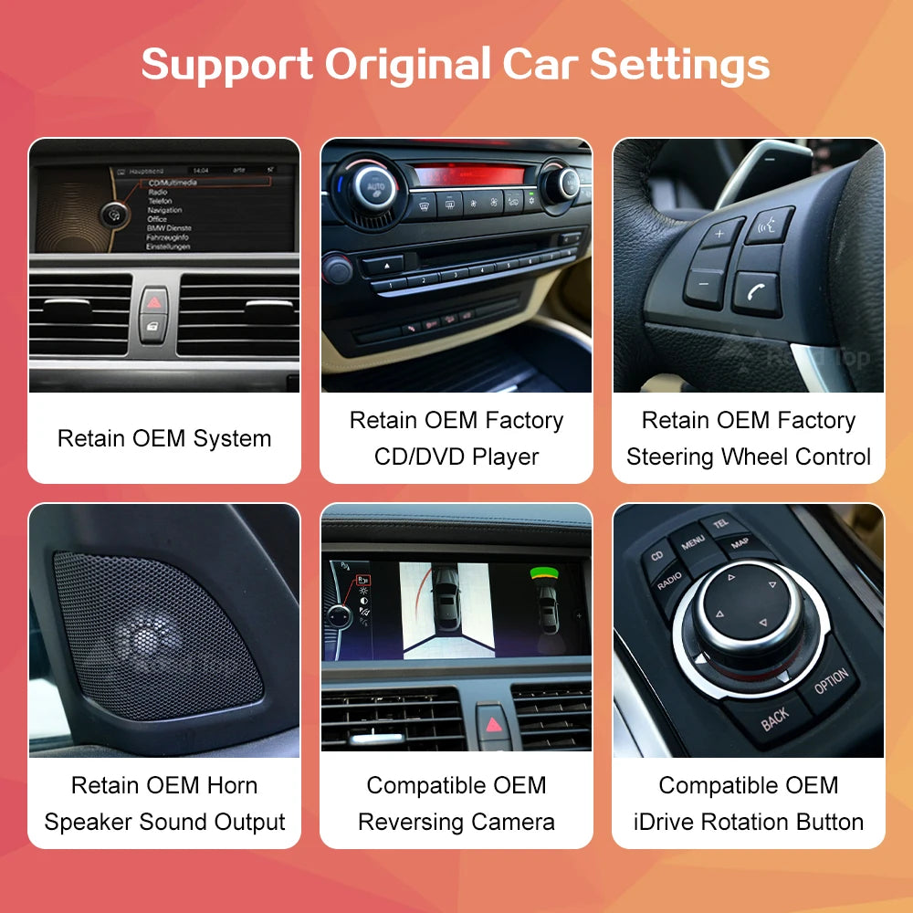 Multimedia Display Linux Touch Screen For BMW X5 E70 X6 E71 2007-2013 CCC CIC Wireless Car | AUTOKITSHOP