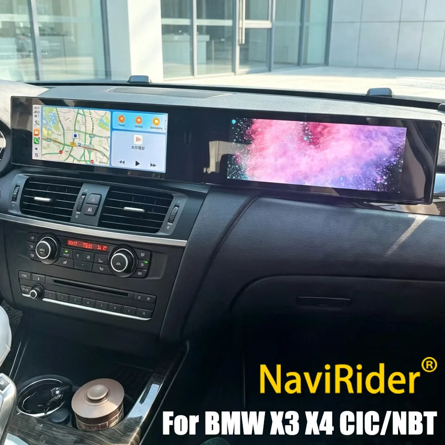 M 21" Dual Screen Auto Carplay For BMW X3 X4 F25 F26 NBT CIC 2010-2017 GPS Navigation Andr | AUTOKITSHOP