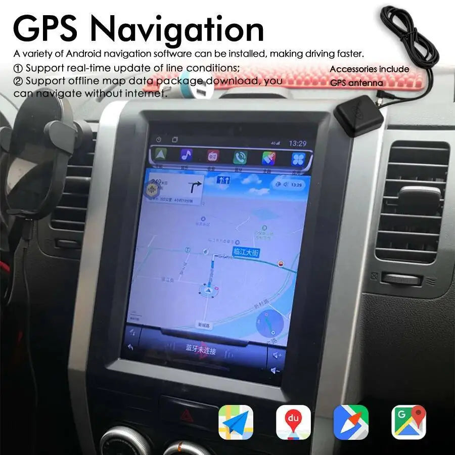 AHD GPS DSP 256GB SCREEN For Nissan Xtrail MX6 X-trail T31 2007-2015 Android 15 wireless B