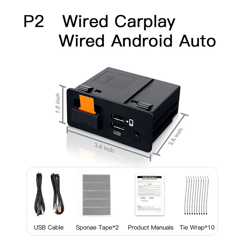 Upgrade CarPlay Android Auto USB Hub Adapter for Mazda 2 3 6 CX3 CX5 CX8 CX9 MX5 miata TK7