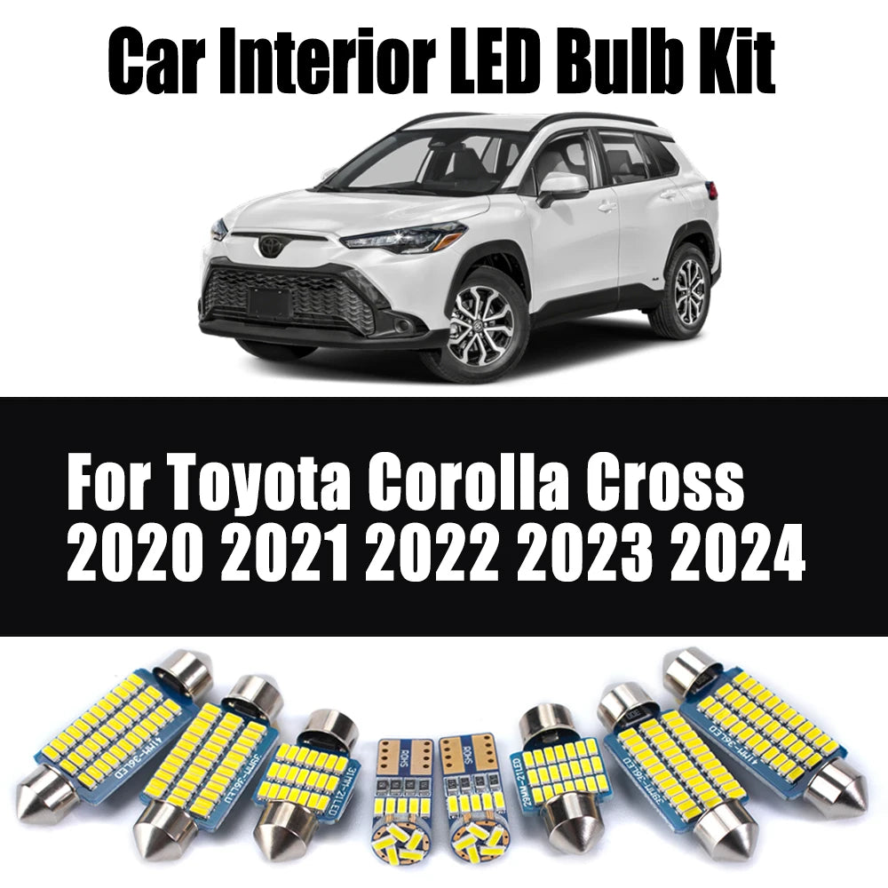 11-Piece LED Interior Light Kit for Toyota Corolla Cross - Canbus Error-Free Bulbs | AUTOKITSHOP