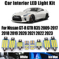 Canbus LED Interior Reading Trunk Door Light Kit For Nissan GT-R GTR R35 2009- 2019 2020 2