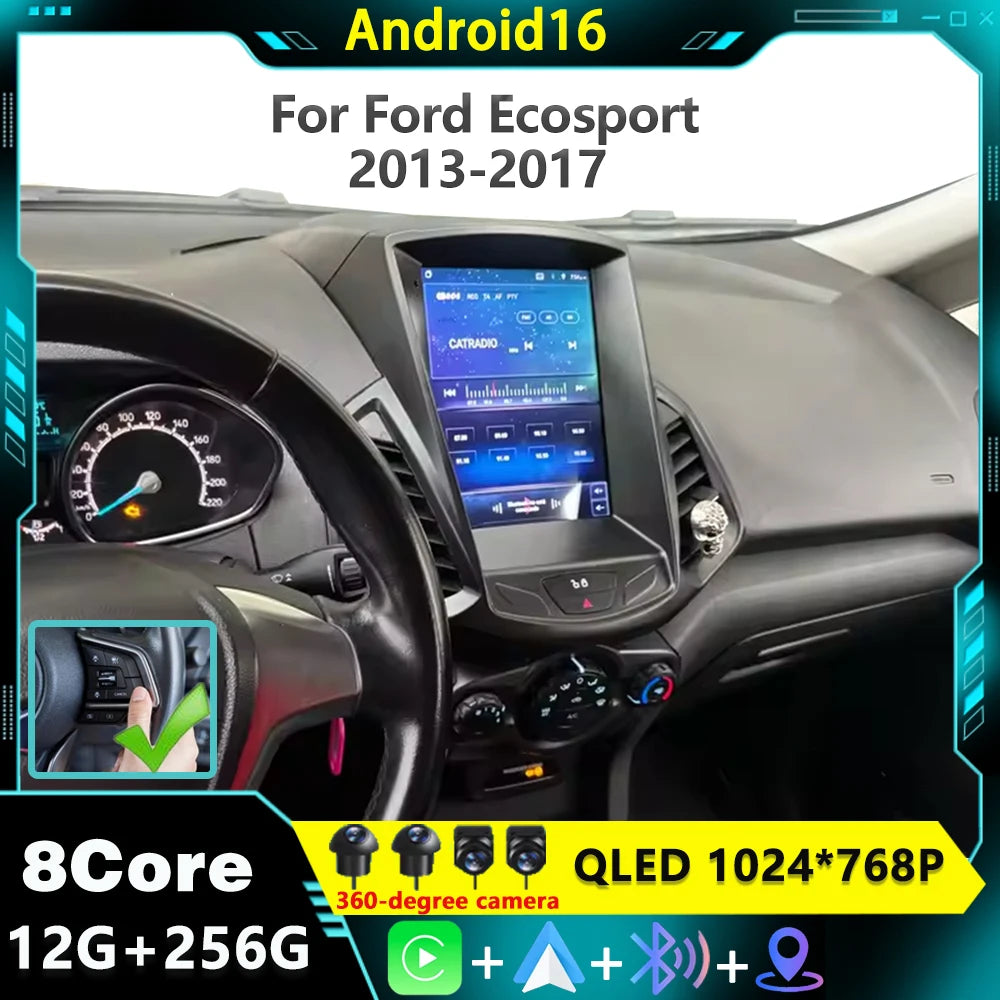 9.7' Android 16 For Ford EcoSport 2013-2017 Car Radio Multimedia Video Player GPS 5G WiFi