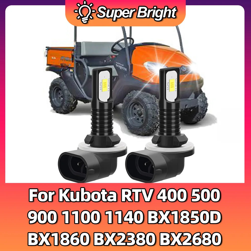 Auto Fog Lamp Bulbs Led Lights 894/881/896/862/886 For Kubota RTV 400 500 900 1100 1140 BX