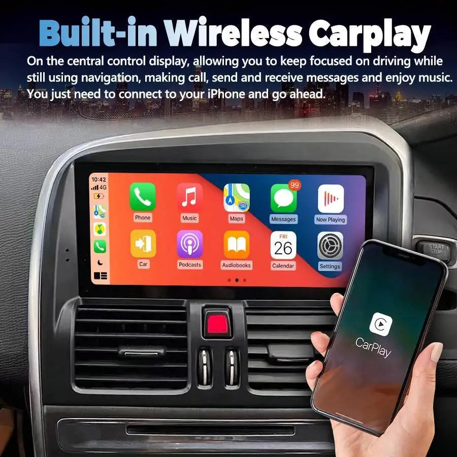 RHD 8.8" Screen Car Auto Multimedia Video Player For Volvo XC60 2008-2017 CarPlay 4G 2 Din | AUTOKITSHOP
