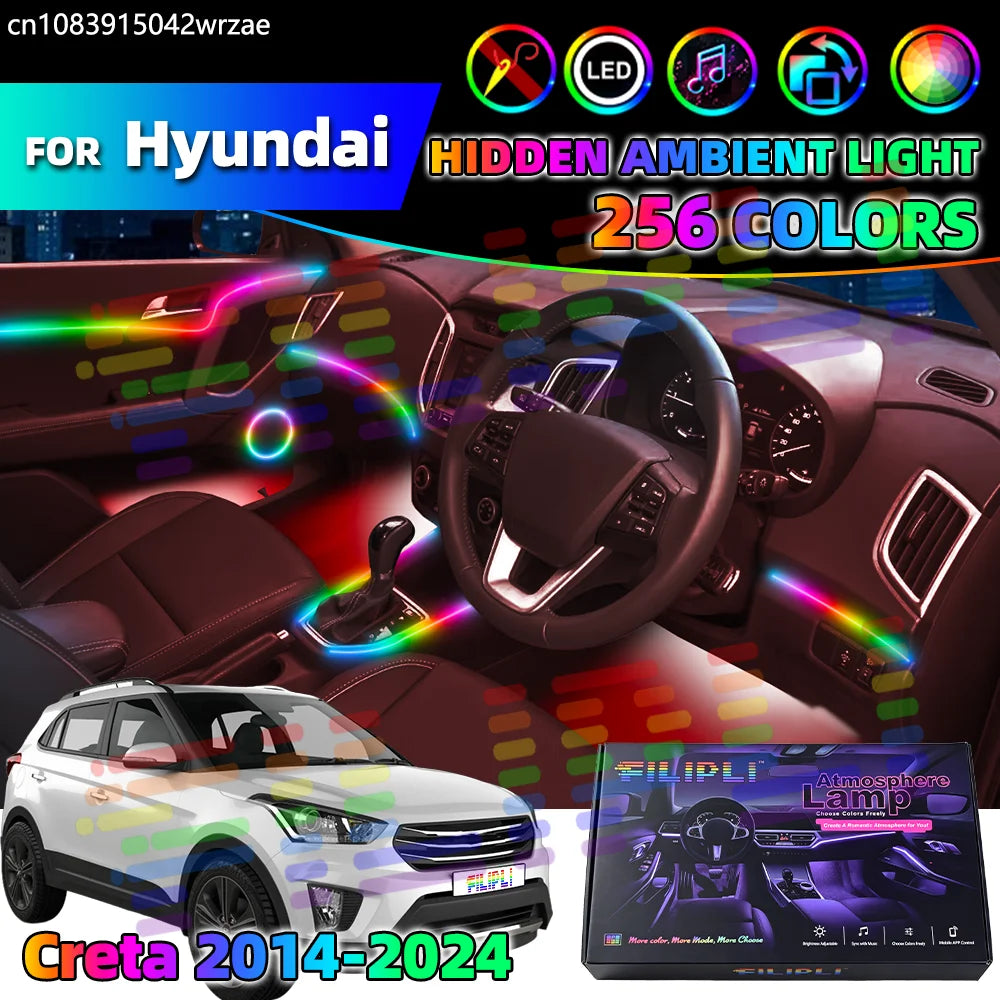 64RGB - Ambient Light - for Hyundai 2014-2024 - Car Interior Lighting | AUTOKITSHOP