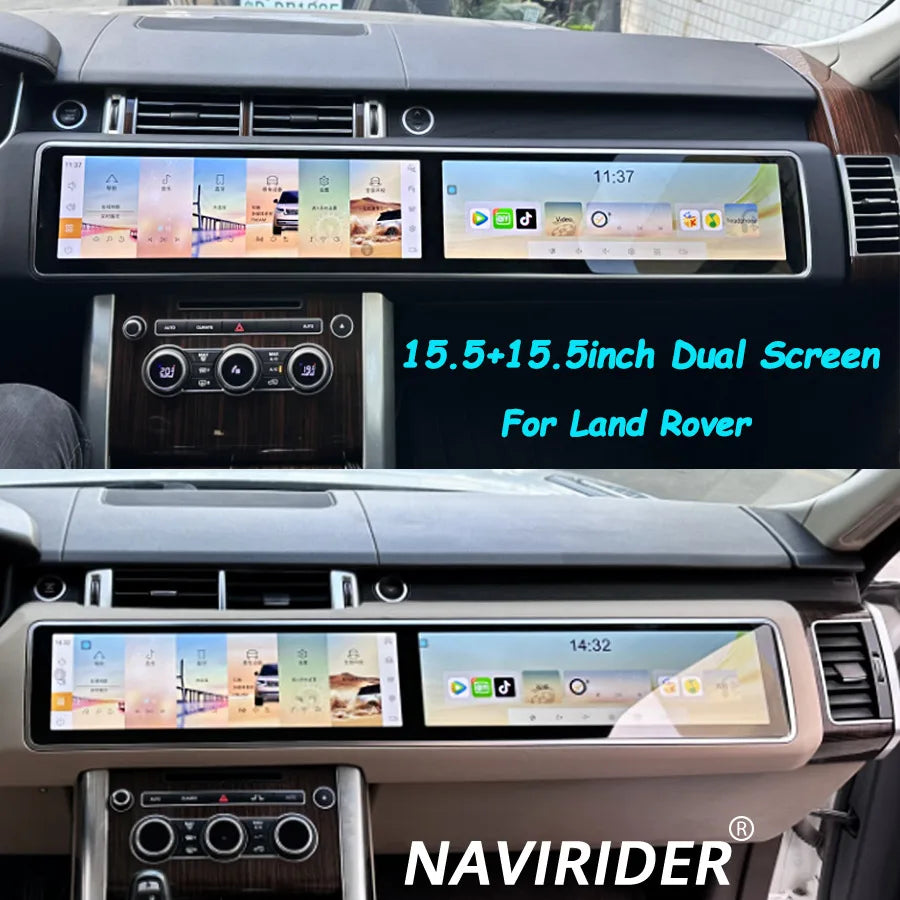 15.5+15.5inch Dual Screen For Land Rover Range Rover L494 2013-2017 Car GPS Navigation And | AUTOKITSHOP