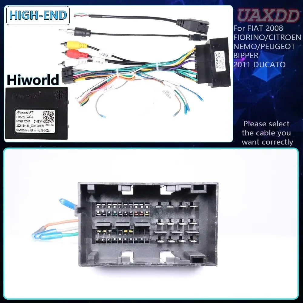FOR FIAT Car Cable Harness Canbus Box Linea DUCATO Argo TORO UNO Strada DOBLO FIORINO 500X