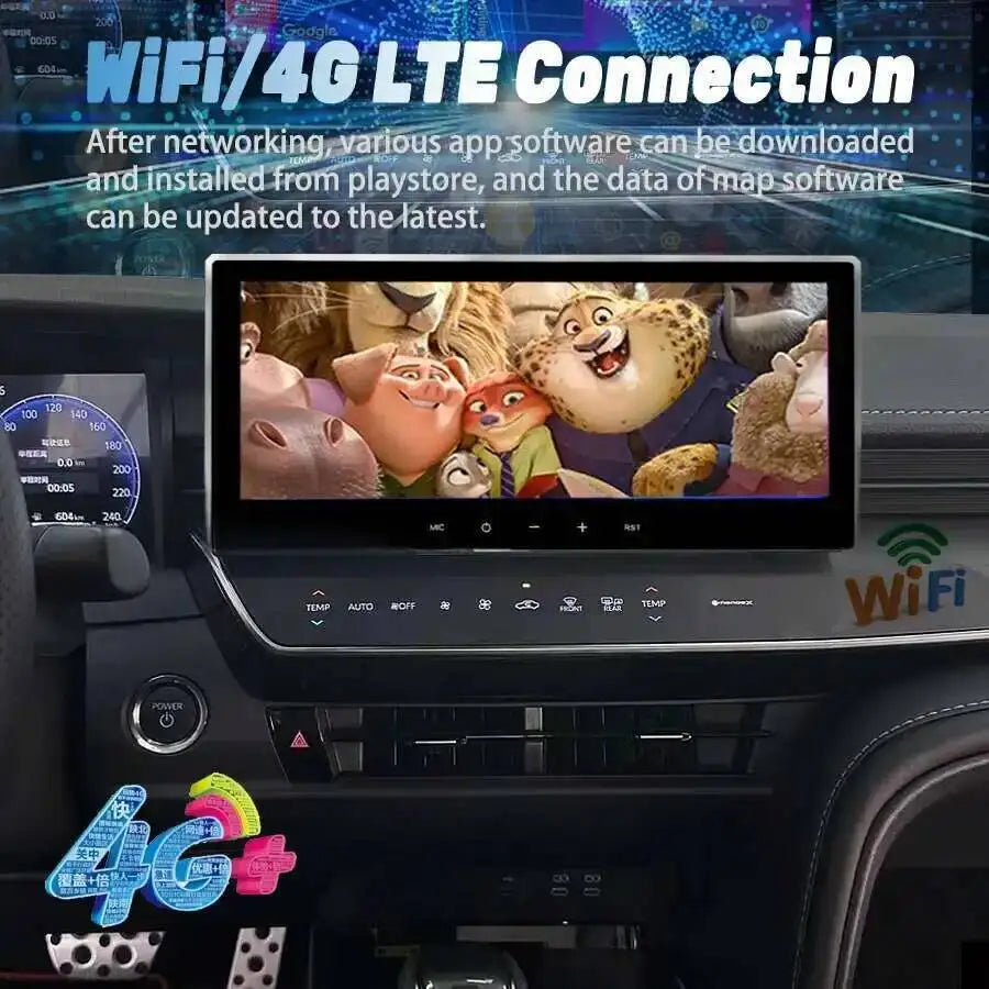 12.3inch Car Stereo Radio Android For Toyota Camry 2024 2025 Multimedia Player Navigation